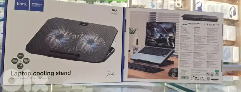 HOCO LAPTOP COOLING STAND COMPATIBLE WITH 12-17 INCH LAPTOPS GA4 10$