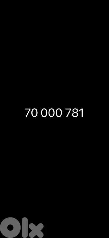For sale gold number 70000781.