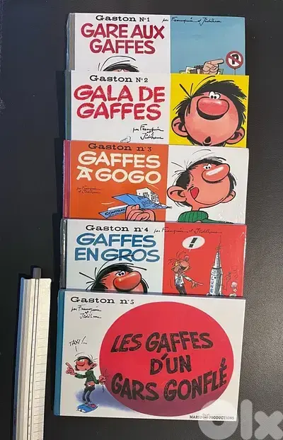 Gaston Lagaffe 1>5 NEUF scellé format à l’italienne