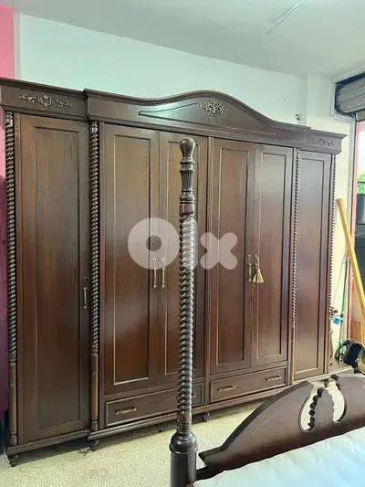 اوضة نوم خشب زان ولاتي كلا ملبسة قشرة سنديان