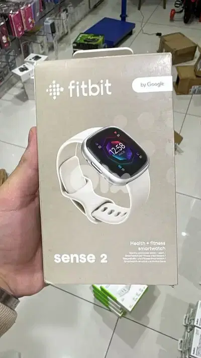 Fitbit sense 2 Platinum Aluminum case & lunar white band