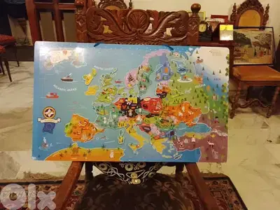 magnetic map of Europe for children