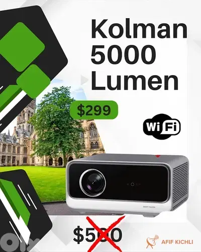 Kolman LED Projector 5000 Lumens Smart