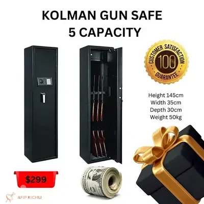 Kolman Gun Safe Box 5,10 & 18 Capacity