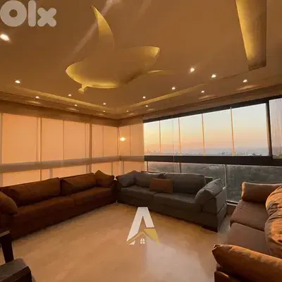 200 sqm Apartment With Mountain & Sea View in MANSOURIEH