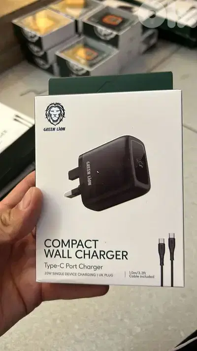 Green lion compact wall charger type-c port charger 20w