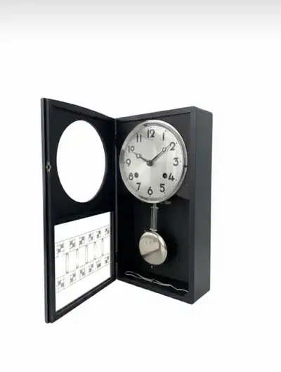 Vintage Japanese Wall Clock with Pendulum – Wooden Case (Working)