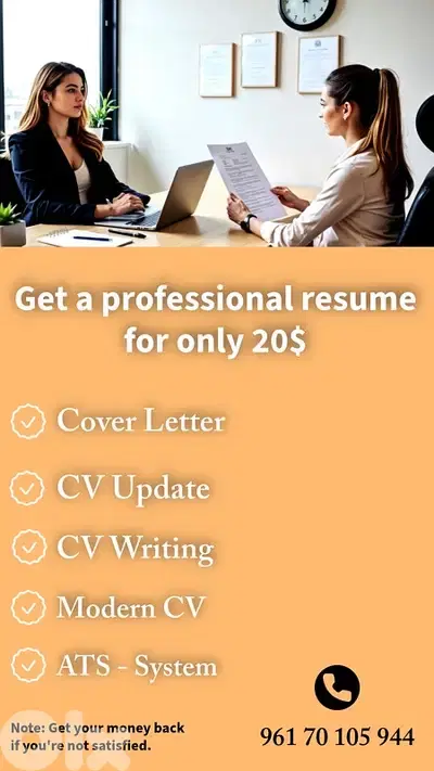 Professional CV typing