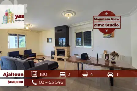 Ajaltoun 180m2 | 21m2 Studio | Mountain View | Decorated | DA Ajaltoun 180m2 | 21m2 Studio | Mountain View | Decorated | DA
