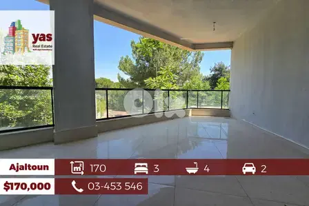 Ajaltoun 170m2 | Brand New |  Super Luxury | Catch |
