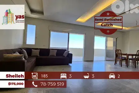 Sheileh 185m2 | Killer View | Partly Furnished |Dead End Street | TO | Sheileh 185m2 | Killer View | Partly Furnished |Dead End Street | TO |