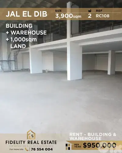Building for rent in Jal El Dib RC108 مبنى  للإيجار في جل الديب