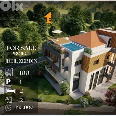 UNDERCONSTRUCTION APARTMENTS FOR SALE IN ZEBDIN JBEIL