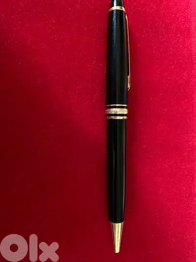 mont blanc luxury ballpoint pen 18 k gold plated