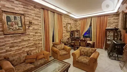 FULLY DECORATED  IN MANSOURIEH 4 BEDS + TERRACE, (MAPV-466)