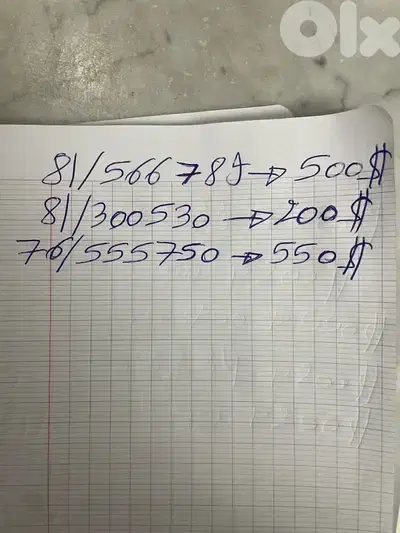 اعلان بيع ارقام تشريج الفا