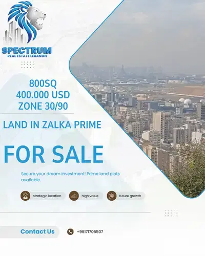 LAND IN ZALKA PRIME / SEA VIEW / ZONE 30/90, (ZL-195)