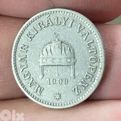 عملة قدية ١٠ فيلير المجر سنة ١٩٠٩