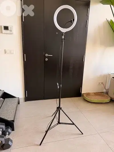 ring light with a tripod stand
