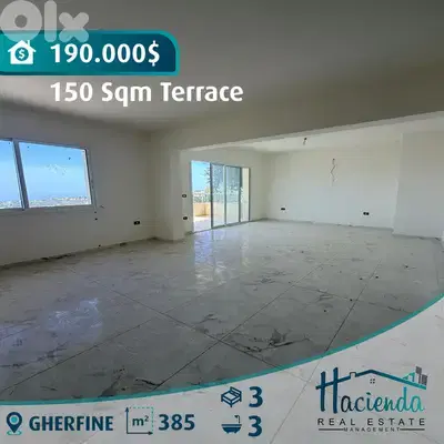 Apartment With Terrace And Sea View For Sale In Jbeil Gherfine