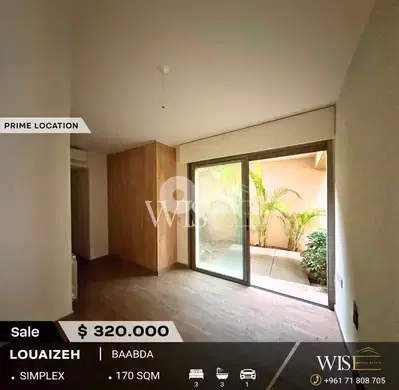 170 SQM Apartment for SALE in Louaizeh - Baabda!