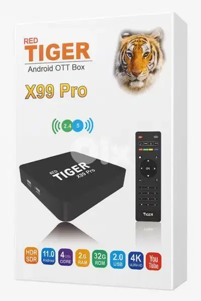 tv box TIGER with iptv FOREVER built in wifi