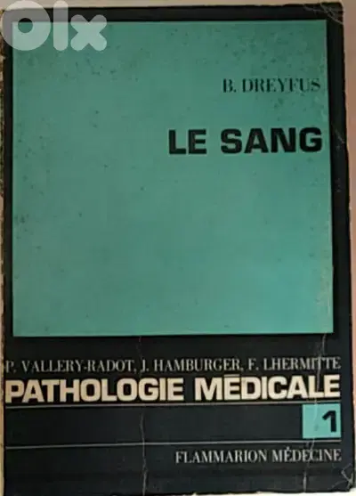 Old book Le sang