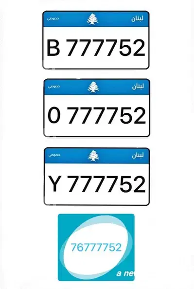 plate number