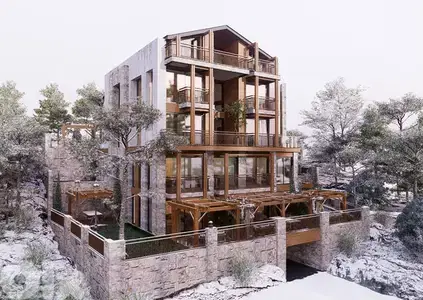 UNDER CONSTRUCTION CHALETS IN FAQRA PRIME + GARDENS , (KFA-242)