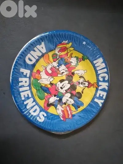 Vintage collectable Disney paper plates 16 cm (10 pcs per package)