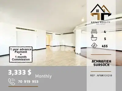 apartments for rent in sursock achrafieh شقق للايجار في الاشرفية بيروت