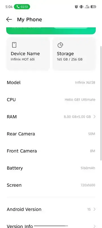 Infinix hot 60 I