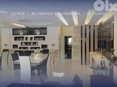 Furnished | Biaqout | Partial Sea & Mountain View, بياقوت