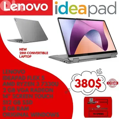 NEW laptop lenovo flex 5 flip touch - 2 gb vga - 8 ram - 512 nvme