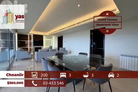 Chnaniir 200m2 | 122m2 Terrace | Panoramic View | Classic Area | EH
