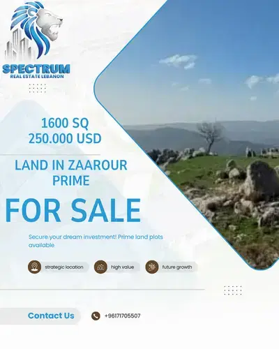 NEXT TO ZAAROUR CLUB SUPER CATCH LAND FOR SALE, ZONE 25/50, (ZA-105)