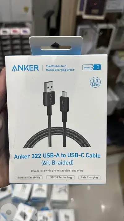 Anker 322 usb-a to usb-c braided cable 6ft