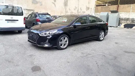 Like New Sonata-black leather-Basmeh-سعر مغر جدا