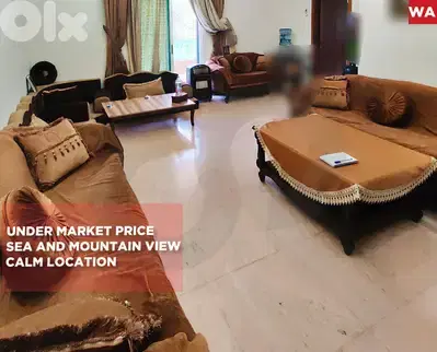 Calm location/sea and mountain view/Khaldeh/خلدة  ! REF#WA132819 !
