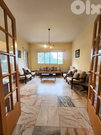 180 SQM Furnished Apartment in Broumana + Mountain and Sea View