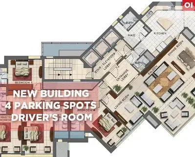 Beirut-Rawche/روشة High Floor New Building Sea View REF#OI127096