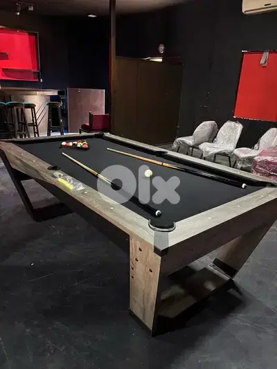 Pool table 8 FT Modern Black cloth