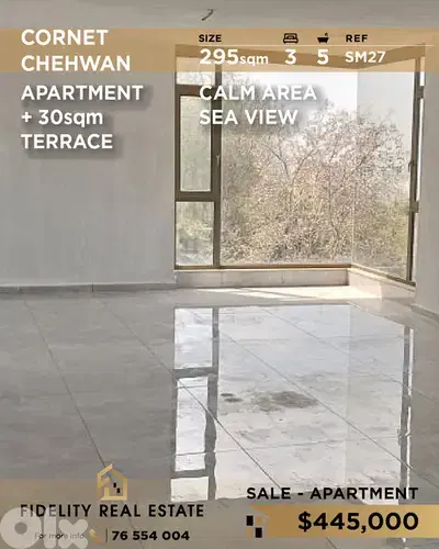 Apartment for sale in Cornet Chehwan SM27 شقة للبيع في قرنة شهوان