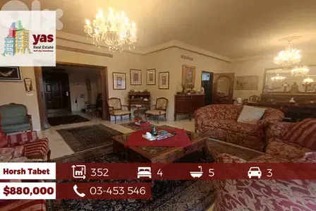 Horsh Tabet 352m2 | Classy Area | Full Floor | Panoramic View | AA