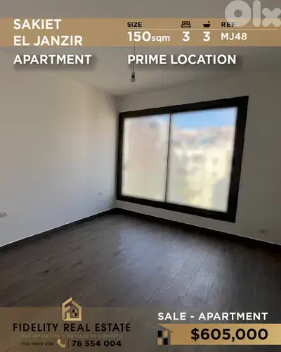 Apartment for sale  Sakiet El Janzir MJ48 شقة  للبيع في ساقية الجنزير