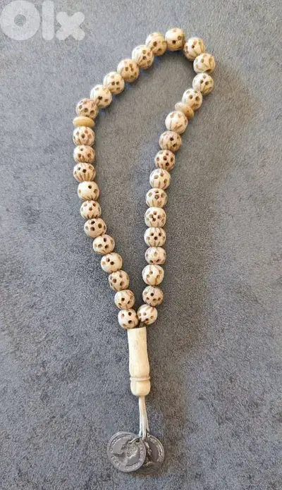 Vintage Hand-Carved Bone Tasbih – Rare Style