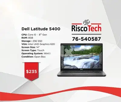 Dell Latitude 5400 14” - Core i5-8TH – RAM 8GB – SSD 256GB - لابتوب