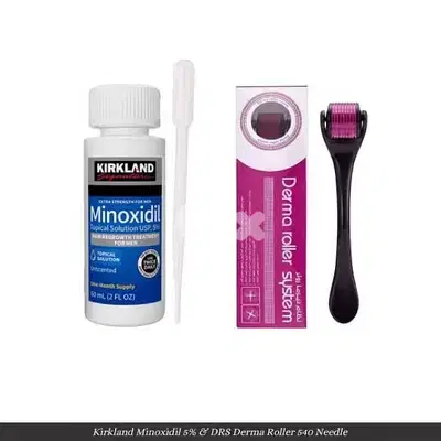 derma roller +minoxidil