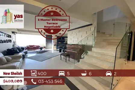 New Sheileh 400m2 Penthouse | Upgraded | Panoramic View | NEGOTIABLE | New Sheileh 400m2 Penthouse | Upgraded | Panoramic View | NEGOTIABLE |