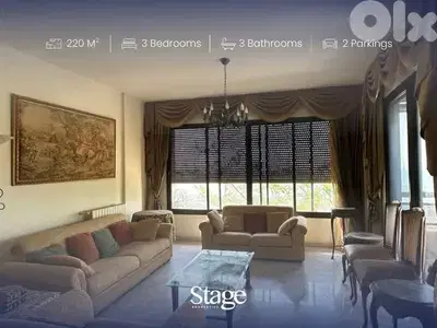 Sea View Apartment For Rent in Bsalim